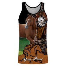 Load image into Gallery viewer, Quarter Horse Love Horse Camo Customize name 3D All over print shirts - personalized apparel gift for horse lovers - NQS669