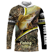 Load image into Gallery viewer, Walleye Fishing UV protection quick dry customize name long sleeves shirt UPF 30+ NQS687