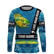 Load image into Gallery viewer, Mahi Mahi Fishing UV protection quick dry customize name long sleeves shirt UPF 30+ NQS683