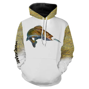 Walleye fishing Customized Name 3D All Over print shirts personalized fishing apparel for Adult and kid NQS551