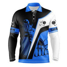 Load image into Gallery viewer, Custom Mens polo bowling shirts, Personalized men&#39;s bowling jerseys, bowling team jerseys multicolor NQS5201