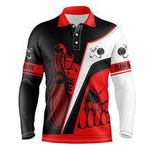 Load image into Gallery viewer, Custom Mens polo bowling shirts, Personalized men&#39;s bowling jerseys, bowling team jerseys multicolor NQS5201