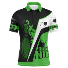 Load image into Gallery viewer, Custom Mens polo bowling shirts, Personalized men&#39;s bowling jerseys, bowling team jerseys multicolor NQS5201