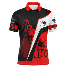 Load image into Gallery viewer, Custom Mens polo bowling shirts, Personalized men&#39;s bowling jerseys, bowling team jerseys multicolor NQS5201