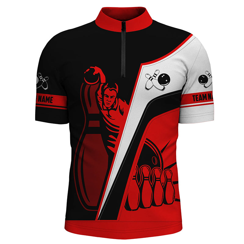 Custom bowling shirt for men –  team jersey back view