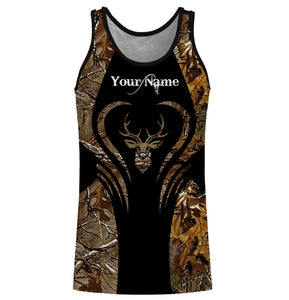 Love Deer hunter game camo Deer Hunting Customize Name 3D All Over Printed Shirts NQS963
