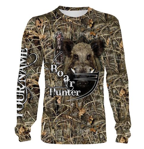 Wild Boar hunting camo hunting shirts Customize Name 3D All Over Printed Shirt, leggings NQS1122