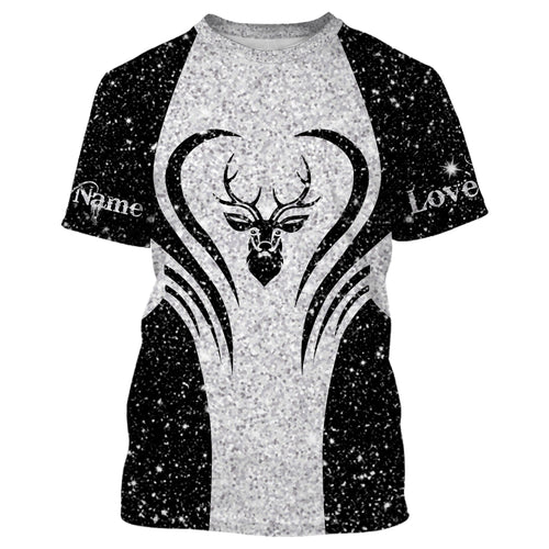 Deer tattoo shirt Custom Name 3D All Over Printed Shirt, leggings - hunting gift NQSD101