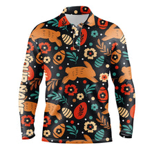 Load image into Gallery viewer, Easter's day pattern golf shirt custom Mens golf polo shirts, personalized Easter golf gifts NQS4919