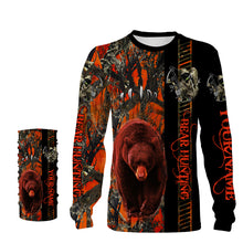 Load image into Gallery viewer, Bear Hunting Bone reaper Orange Muddy Camo Bowhunting Customize Name 3D All Over Printed Shirts NQS838