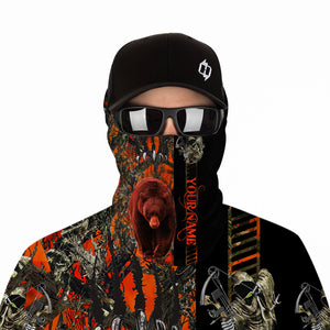 Bear Hunting Bone reaper Orange Muddy Camo Bowhunting Customize Name 3D All Over Printed Shirts NQS838