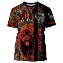 Load image into Gallery viewer, Bear Hunting Bone reaper Orange Muddy Camo Bowhunting Customize Name 3D All Over Printed Shirts NQS838