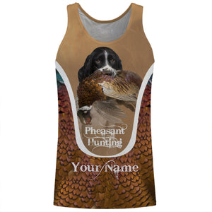 English Springer Spaniel Pheasant hunting dog Custom name All over print Shirts, Personalized gifts FSD4001