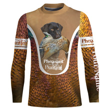 Load image into Gallery viewer, Deutsch Drahthaar Pheasant hunting dog Custom name All over print Shirts, Personalized Hunting gifts FSD4003