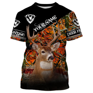 American Deer Hunting wildfire Camo Customize Name 3D All Over Printed Shirts Hunting gift NQS850