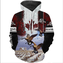 Load image into Gallery viewer, Canada Goose hunting Customize Name 3D All Over Printed Shirts Personalized Hunting gift For Adult And Kid NQS851