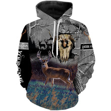 Load image into Gallery viewer, Deer hunting Skull camo Custom Name 3D All over print shirts - personalized hunting gifts - NQS729