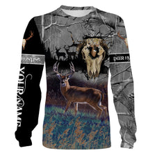 Load image into Gallery viewer, Deer hunting Skull camo Custom Name 3D All over print shirts - personalized hunting gifts - NQS729