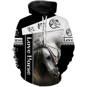 Horse clothing Customize Name 3D All Over Printed Shirts plus size NQS1003