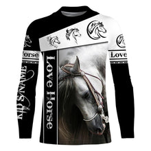 Load image into Gallery viewer, Horse clothing Customize Name 3D All Over Printed Shirts plus size NQS1003