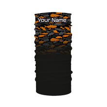 Load image into Gallery viewer, Fishing black orange camouflage UV long sleeve, hooded camo shirts Custom fishing apparel NQS2514