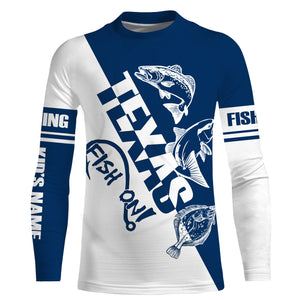 Texas slam Fishing redfish, speckled trout, flounder Customized Name UV Protection Shirts, patriotic Fishing Clothing NQS2391