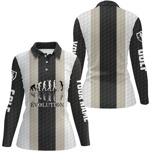 Women golf polos shirts custom golf ball pattern Evolution polo shirt for womens, golfing gifts NQS6886