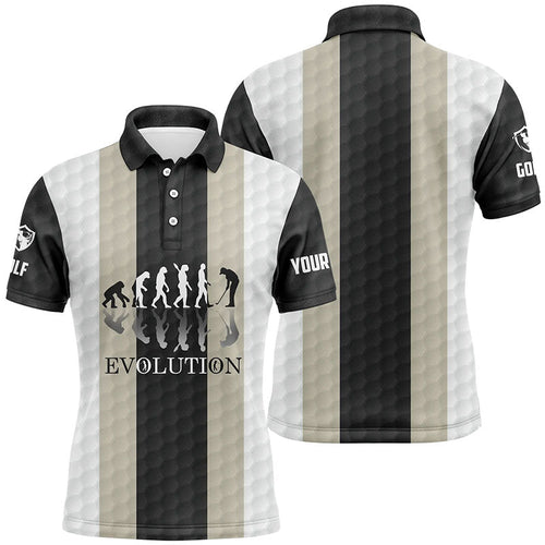 Mens golf polos shirts custom golf ball pattern Evolution polo shirt for mens, golfing gifts NQS6886