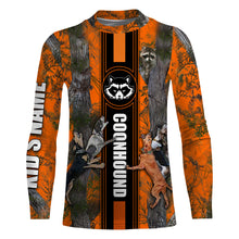 Load image into Gallery viewer, The raccoons hunting coonhound dog orange camo hunting clothes Customize Name 3D All Over Printed Shirts Personalized Hunting gift NQS1026