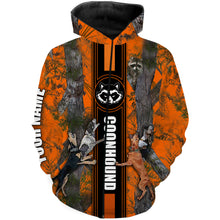 Load image into Gallery viewer, The raccoons hunting coonhound dog orange camo hunting clothes Customize Name 3D All Over Printed Shirts Personalized Hunting gift NQS1026