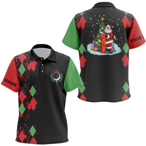 Christmas Kid golf polo shirts custom Christmas Santa Claus golf shirt for Kid, team golf jerseys NQS6665