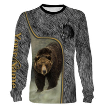 Load image into Gallery viewer, Bear Hunting big game camo Custom Name 3D All over print shirts NQS738