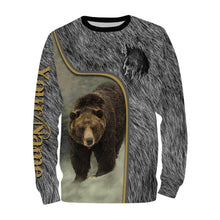 Load image into Gallery viewer, Bear Hunting big game camo Custom Name 3D All over print shirts NQS738