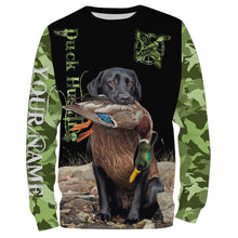 Load image into Gallery viewer, Duck Hunting Camo Customize Name 3D All Over Printed Shirts Personalized Hunting gift For Adult And Kid NQS632