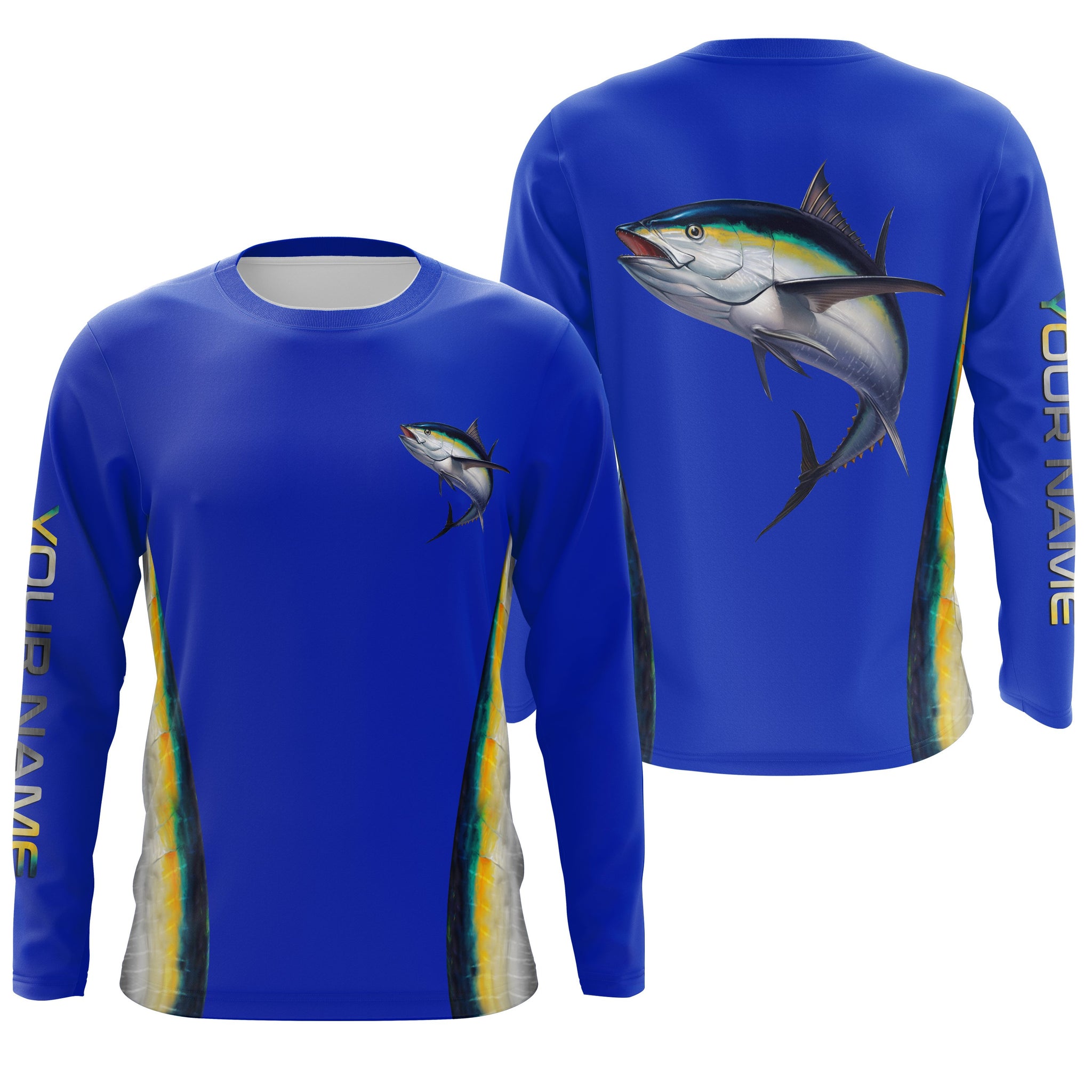 Tuna Saltwater Fishing Custom Long Sleeve Fishing Shirts