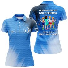 Load image into Gallery viewer, Custom funny women golf polo shirts multi-color we&#39;re more than just golf friends we&#39;re small gang NQS3661