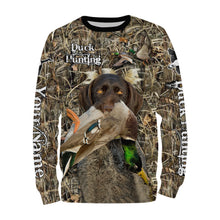 Load image into Gallery viewer, Duck Hunting dog Labrador Retriever Camo Waterfowl Custom Name 3D hunting shirts NQS745