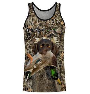 Duck Hunting dog Labrador Retriever Camo Waterfowl Custom Name 3D hunting shirts NQS745