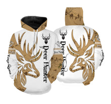 Load image into Gallery viewer, Deer Hunting Camo Customize Name 3D All Over Printed Shirts Personalized Hunting gift For Deer Hunters NQS640