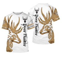 Load image into Gallery viewer, Deer Hunting Camo Customize Name 3D All Over Printed Shirts Personalized Hunting gift For Deer Hunters NQS640