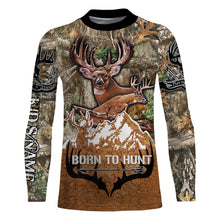 Load image into Gallery viewer, Born to Hunt Deer hunting camo hunting clothes Customize Name 3D All Over Printed Shirts Personalized Hunting gift For men, women And Kid NQS908