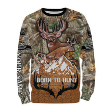 Load image into Gallery viewer, Born to Hunt Deer hunting camo hunting clothes Customize Name 3D All Over Printed Shirts Personalized Hunting gift For men, women And Kid NQS908