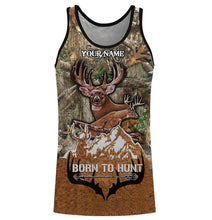 Load image into Gallery viewer, Born to Hunt Deer hunting camo hunting clothes Customize Name 3D All Over Printed Shirts Personalized Hunting gift For men, women And Kid NQS908