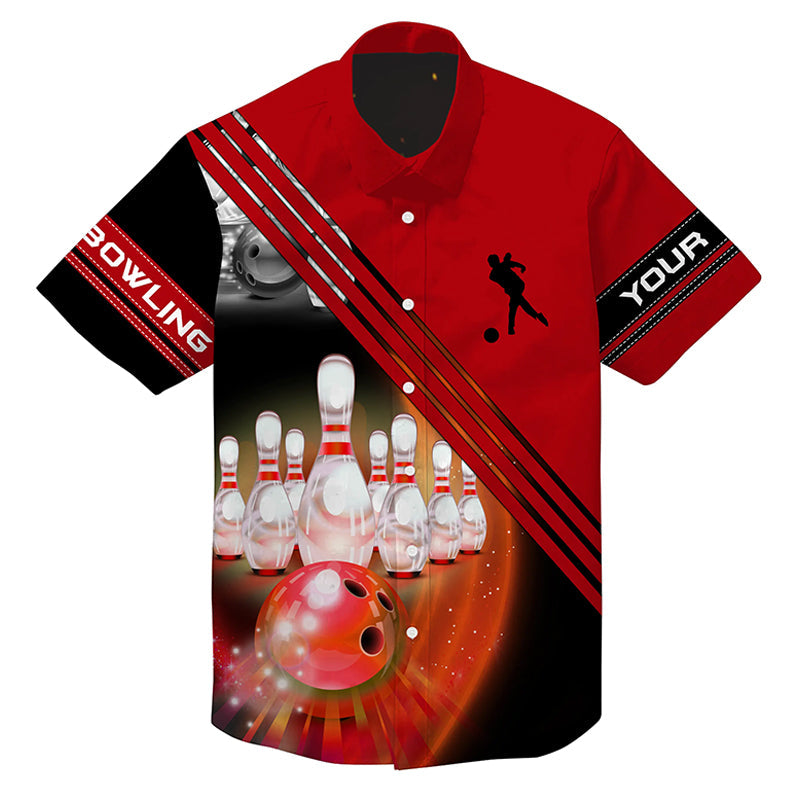 Custom Bowling Shirt With Name Or Team Name - VinCo Hawaiian Shirts
