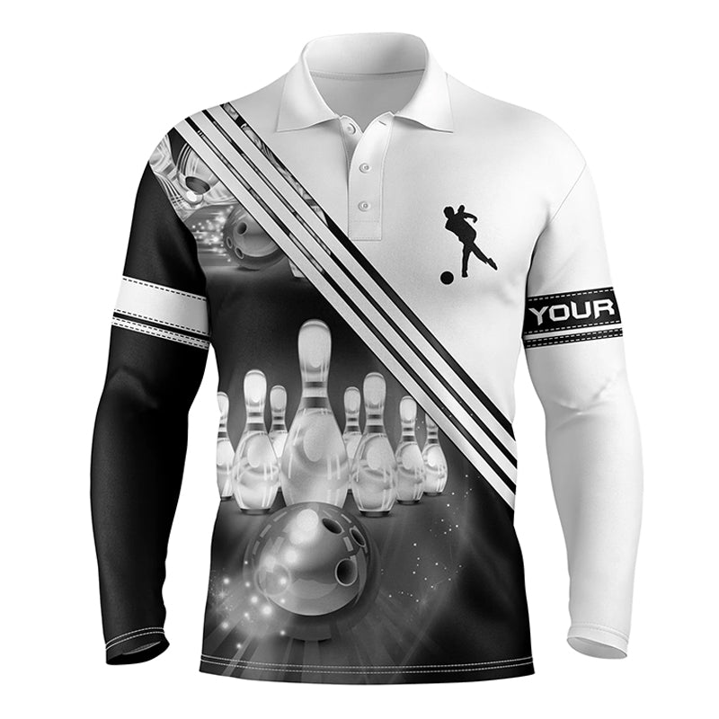 Custom Bowling Jersey For Men Seamless Pattern Bowling Shirt Team Bowl –  ChipteeAmz