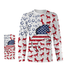 Load image into Gallery viewer, Horse American flag patriotic 3D All Over Printed horse shirts, animal shirts, gift for horse lovers NQS2905