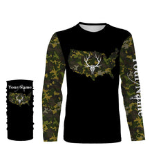 Load image into Gallery viewer, Deer hunting Camo Customize Name 3D All Over Printed Shirts Personalized Hunting gift For Adult And Kid NQS2317