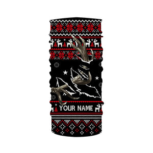 Funny Ugly Sweater pattern Deer shed Hunting Custom All over print Shirts, Christmas shirt for hunter NQS4466