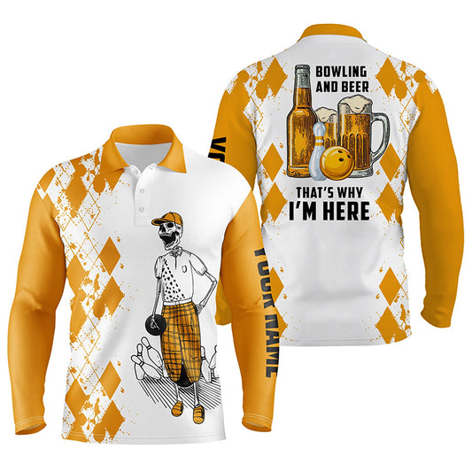 personalized bowling shirt for men – custom name design side view