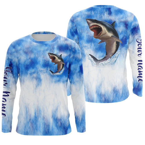 Shark fishing fish on fishing shirts Performance Long Sleeve UV protec –  ChipteeAmz